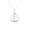 White, variant on Personalized 'K' Initial Letter In Heart Pendant Necklace For Women In Moissanite 14K White Gold Over 925 Silver Valentine Gift