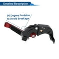 thumbnail image 6 of Short Long Brake Clutch Levers for Honda CBR600RR 2007-2016 Adjustable Motorcycle Handlebar Brake Lever Aluminum Alloy Black Handle Red End, 6 of 6