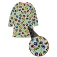 thumbnail image 3 of Sesame Street Women's Long Sleeve Dorm Nightgown Sleep Dress Pajamas WF21486DR, 3 of 7