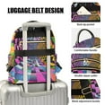 thumbnail image 3 of FORMRS Mini Backpack Purse for Women Quilted Travel Daypack Casual Shoulder Bag, Green Wavy Plaid, 3 of 7