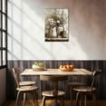 thumbnail image 3 of 1Pcs Framed Rustic Farmhouse Floral Daisy Canvas Wall Art Vintage Country Flower Pictures Wall Decor Wood Grain Paintings Posters Prints Bathroom Bedroom LivingRoom Rustic Decor Artwork, 3 of 6