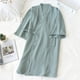 thumbnail image 2 of Kimono Minnieouse primavera verano algodón crepé camisón bata de baño media manga hogar Hotel pijamas ropa de dormir Pijama Verde Mujer/M, 2 of 6