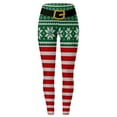 thumbnail image 4 of Christmas Leggings for Women High Waisted Santa Claus Print Ankle Length Seasonal Printed Leggings Soft Brushed Pants, 4 of 4