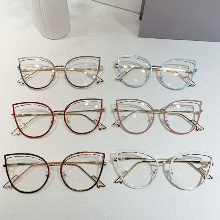 Gold frame sale non prescription glasses