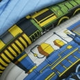 thumbnail image 5 of Steam Trains Quilt Navy/Multi 2Pc Set Twin, 5 of 12