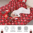 Jessy Home Elk Twin Size Red Quilt Snowflake Christmas Holiday