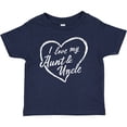 thumbnail image 3 of Inktastic I Love My Aunt and Uncle in White Chalk Heart Boys or Girls Baby T-Shirt, 3 of 5