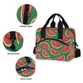 thumbnail image 5 of Lunch Bag Portable Crossbody Meal Bag Cooler Bag Insulated Lunch Bag Food Bag Handheld & Crossbody Design Cartoon Watermelon Seamless, 5 of 6