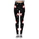 thumbnail image 1 of Gibobby Leggings Navideños Pantalones de yoga navideños para mujer con de nieve y copa de impresos(Negro,XG), 1 of 4