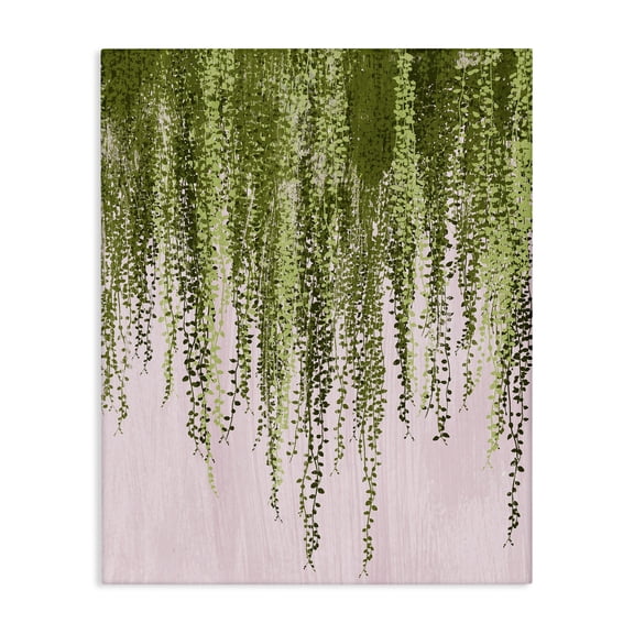 Stupell Industries Eclectic Willow Leaves on Pink Canvas Art, 16 x 20, by Grace Popp