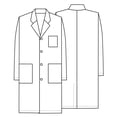 thumbnail image 5 of Heavy Duty Professional Scrubs Lab Coat,  Professional Workwear, Medical Uniform for Men, Size XL, 5 of 9