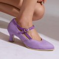 thumbnail image 5 of Mary Jane Heel Strap Dress Shoes for Autumn Party Women, 5 of 9