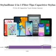 thumbnail image 4 of Purple Stylus for OnePlus Nord N100 - Touch Screen Pen Fiber Tip Aluminum Lightweight for OnePlus Nord N100, 4 of 5