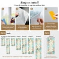 thumbnail image 6 of Beach Coastal Window Privacy Film, Summer Coral Starfish Nautical Ocean Vintage Static Cling UV Sun Blocking Heat Control Window Tint Day and Night, Non-Adhesive One Way Privacy Cover 29.5''x78.7'', 6 of 7