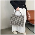 thumbnail image 3 of Bolso de mano informal para fiesta de chicas, bolso de mano para mujer, bolso de lona, bolso de mano con bolsillo para libros de estudiante, bolso de moda con decoración de cebra, 3 of 5