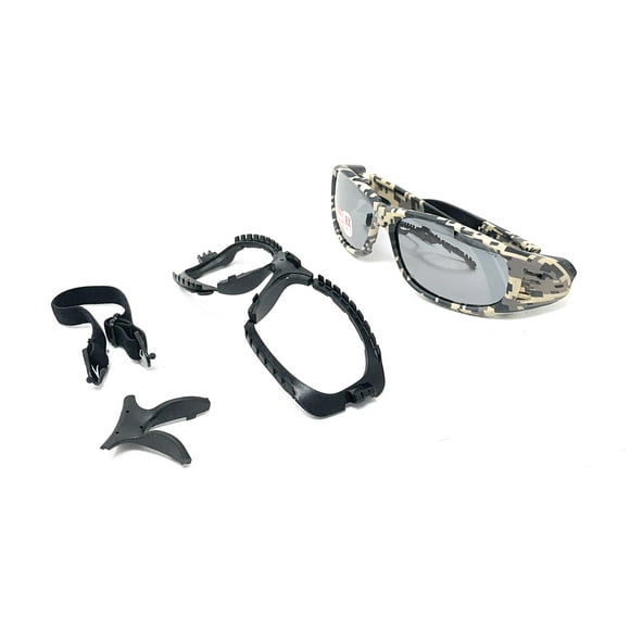 OnGuard Lunettes de Sécurité Rx OG 240S Lentille Solaire avec Protection Intégrale contre la Poussière Camouflage