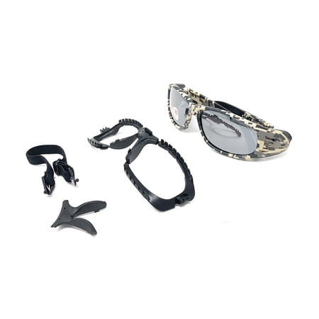 OnGuard Rx Safety Eyewear OG 240S Sun Lens w/Full Dust Dam Camo