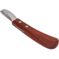 thumbnail image 3 of Cuchillo para pezuña con hebilla de herrador, cuchillo ovalado para pezuña de caballo, mango de hoja de acero inoxidable, 1 ud., 3 of 5