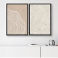 thumbnail image 5 of IDEA4WALL Framed Canvas Print Wall Art Set White Tan Wood Tree Ring Silhouette Collage Wall Decor Bohemian Nature Botanical Illustration Artwork for Living Room, Bedroom, Office - Black 24"x36"x2, 5 of 5