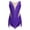 Purple, variant on DPOIS Kids Girls Fringed Bodysuit Jazz Leotard Costume Tassel Dress White 10
