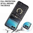 thumbnail image 5 of Allytechgroup Moto Razr 40 Ultra Case with Ring Holder Stand, Premium PU Leather Stylish Shockproof Anti-Scratch Portable Phone Case Cover for Motorola Moto Razr 40 Ultra, Blck Leopard, 5 of 7