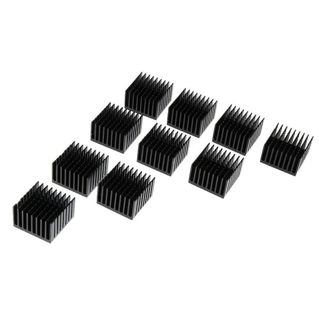 El Radiador De De Enfriamiento Del Disipador 10s De Aluminio 37 * 37 * 24m IC Llevó El Microprocesador 10W shamjiam Disipador de calor de aluminio