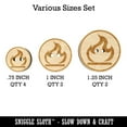thumbnail image 2 of Flammable Fire Icon Wood Buttons for Crochet Knitting Sewing DIY Craft - Various Sizes (8pcs), 2 of 7