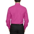 thumbnail image 3 of Men's Berlioni Long Sleeve Regular Fit Button Up Solid Dress Shirt, 3 of 5