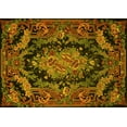 thumbnail image 1 of Ahgly Company Machine Washable Indoor Rectangle Medallion Yellow French Area Rugs, 8' x 10', 1 of 4