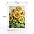 thumbnail image 3 of Gardjoe Framed Sunflower Pearl Painting Kit with 12x17cm Canvas for DIY Floral Art Decor, 5D Diamond Craft Set for Adults, Beginner-Friendly Home Accent, 3 of 5