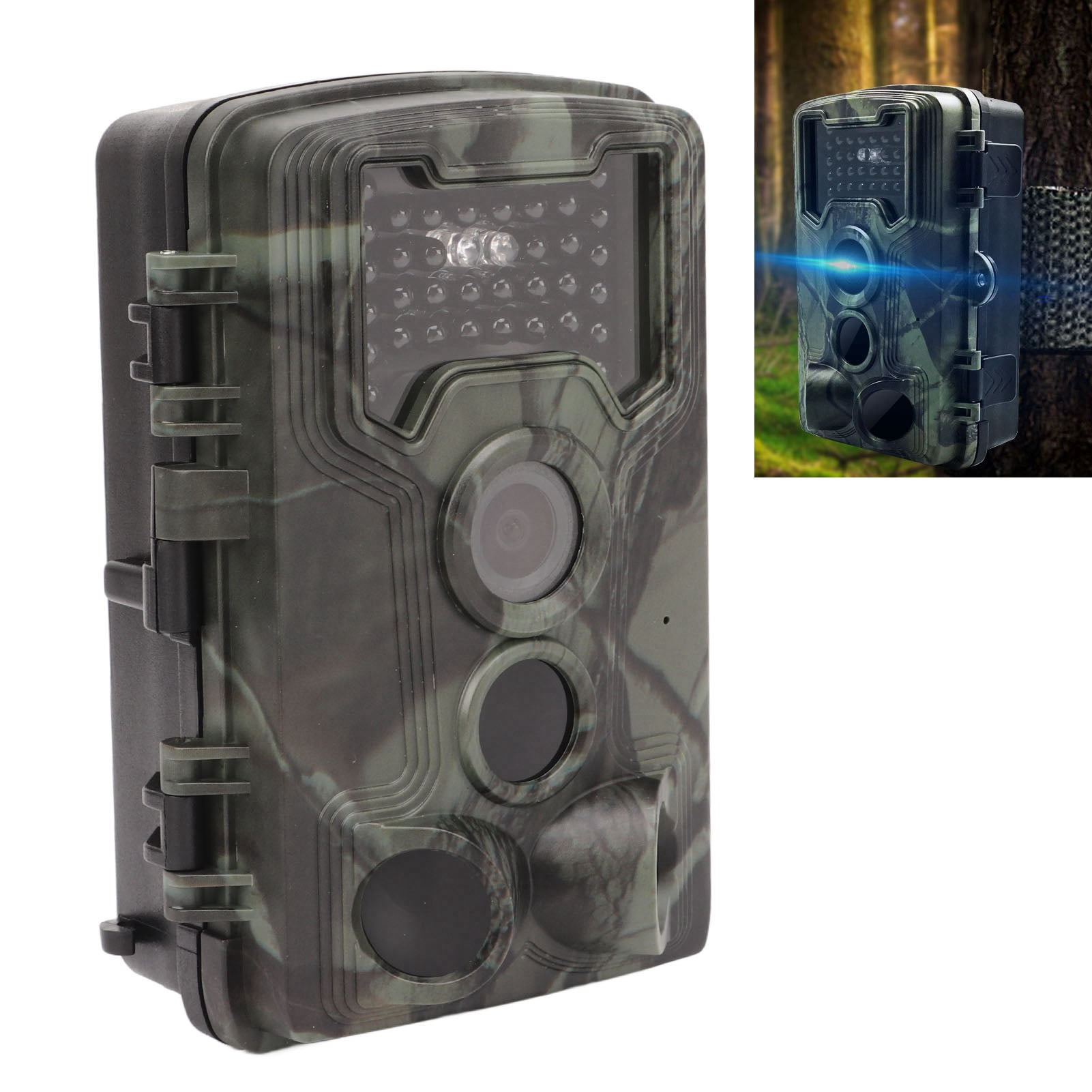 Suodoka PR1000 1080P 36MP Trail Game Camera IP66 Waterproof Infrared Induction Hunting Camera 120 Degree Wide Angle Wildlife Scouting Camera
