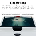 thumbnail image 4 of Rear Window Decal for Trucks – Sacred Ground 58 x 18 Inches, Weatherproof Perforated Vinyl See-Through Graphic, Fits Most Pickup Trucks & SUVs, 4 of 7