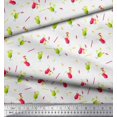 thumbnail image 2 of Soimoi Poly Georgette Fabric Straw & Juice Beverages Fabric Prints by Yard 42 Inch Wide, 2 of 3