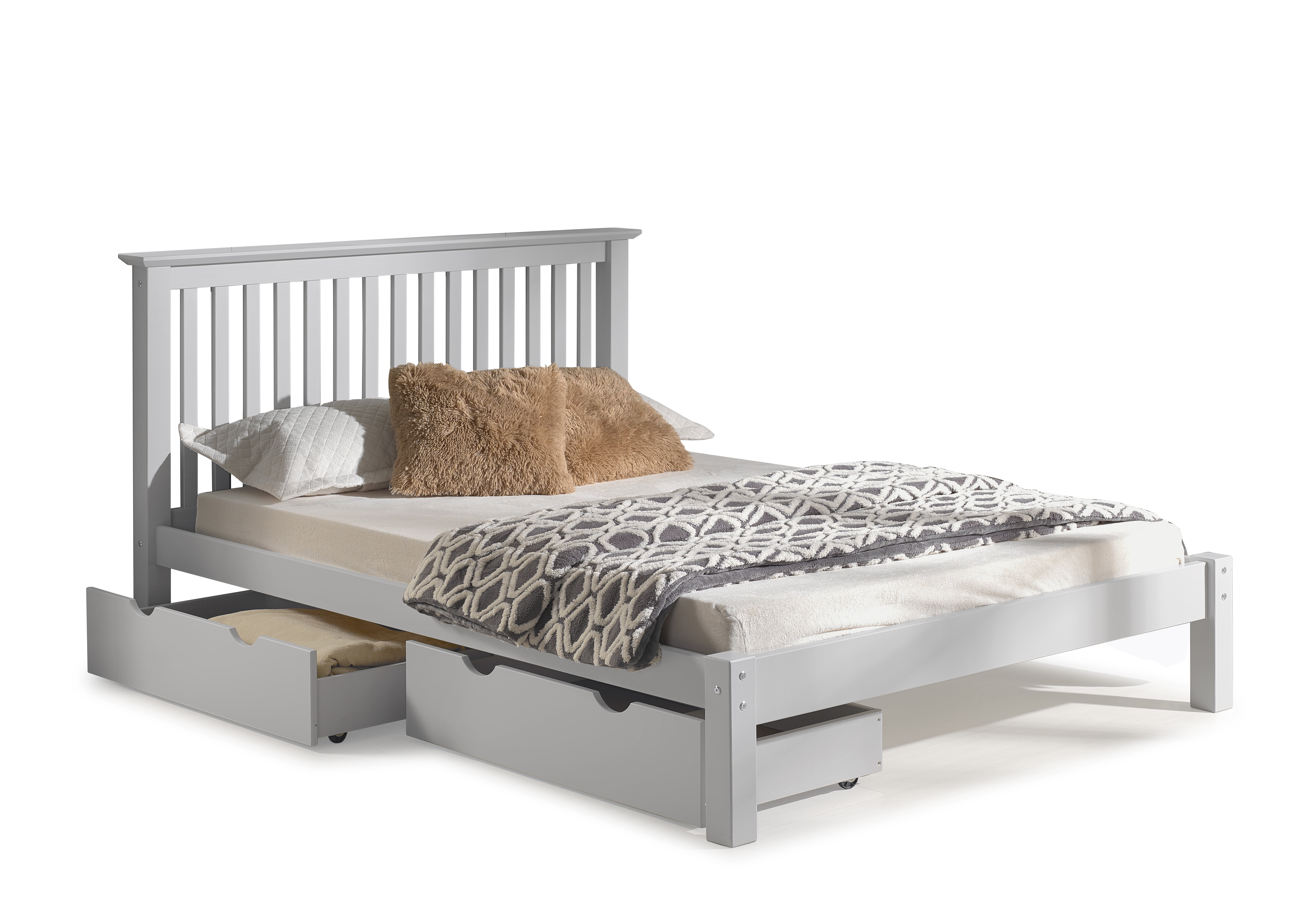 Barcelona Queen Bed with Storage Drawers, Dove Gray - Walmart.com