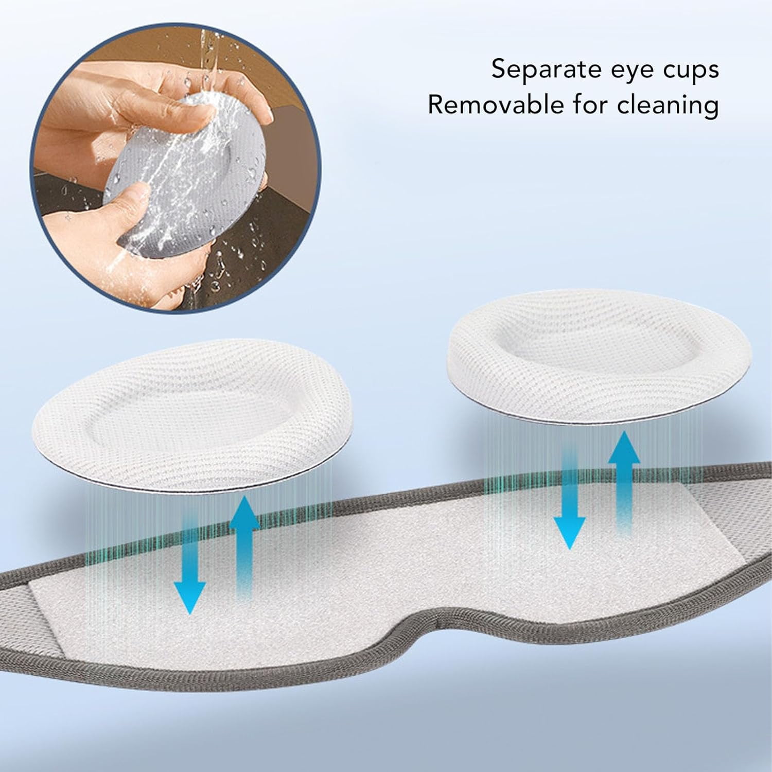 3D Eye Mask, Soft and Breathable 3D Light Blocking Sleeping Eye Mask, 3D Design Zero Stress Eye Mask, Office Study Room Car Bedroom Home Napping Eye Mask(5PCS)