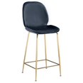 thumbnail image 1 of Best Master Preston 29" Velvet Counter Stool in Black (Set of 2), 1 of 2