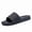 black, variant on Men's Single-Strap Slide Sandals, Casual Open-Toe Slippers with Non-Slip Footbed, Comfortable Footwear for Beach, Pool, and Summer Wear