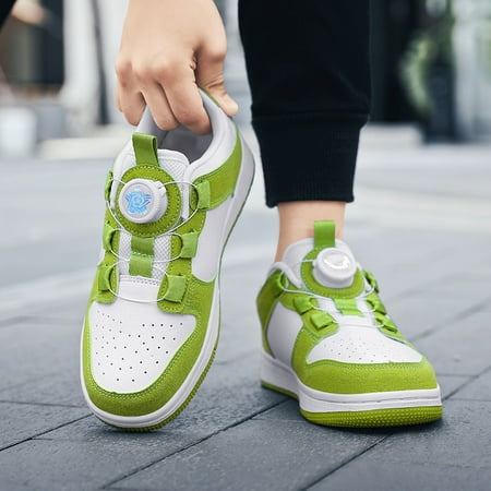 

Putian shoes AJ low-top boys Lightning hook dark brown children‘s shoes sports casual medium and large children‘s board shoes fashion