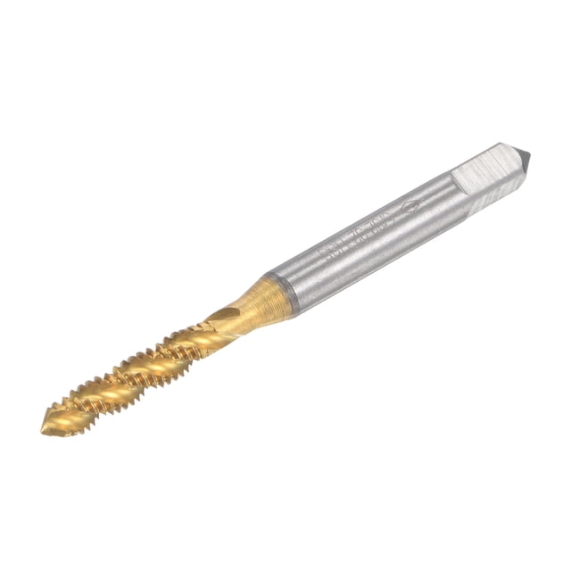 Unique Bargains 5/32-32 UNC High Speed Steel Machine 3 Spiral Flutes Thread Tap Titanium Plated