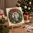 thumbnail image 3 of syligr Cat Christmas Diamond Art for Adults, Vintage Christmas Pearl Art Kits, DIY Pearl Diamond Kit, Animals Bead Crafts Ornament, Xmas Party Decorations for Mantel, Unique Gift/Favors, 3 of 7