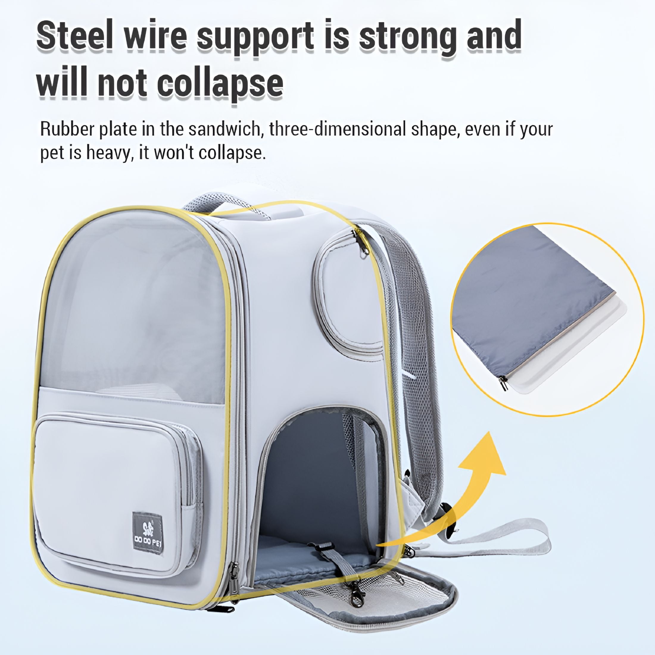 GASTROPOD 2026 New Cat Carrier - Expandable Pet Backpack Carrier for Cats Up to 13Lbs, Dogs Up to 11Lbs, Cat Dog Carrier Backpack for Travel Hiking