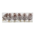 thumbnail image 4 of 6 piñas artificiales para decoración de de Navidad, manualidades, regalos ideales, adornos colgantes de Navidad para porche, hogar y oficina Marrón, 4 of 8