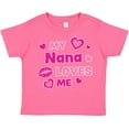 thumbnail image 3 of Inktastic Valentine's Day My Nana Loves Me Hearts and Lips Boys or Girls Toddler T-Shirt, 3 of 5