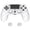 White, variant on PlayVital Guardian Edition Black Ergonomic Soft Anti-Slip Controller Silicone Case for Playstation 4, Rubber Protector Skin with Joystick Caps for PS4 Slim for PS4 Pro Controller