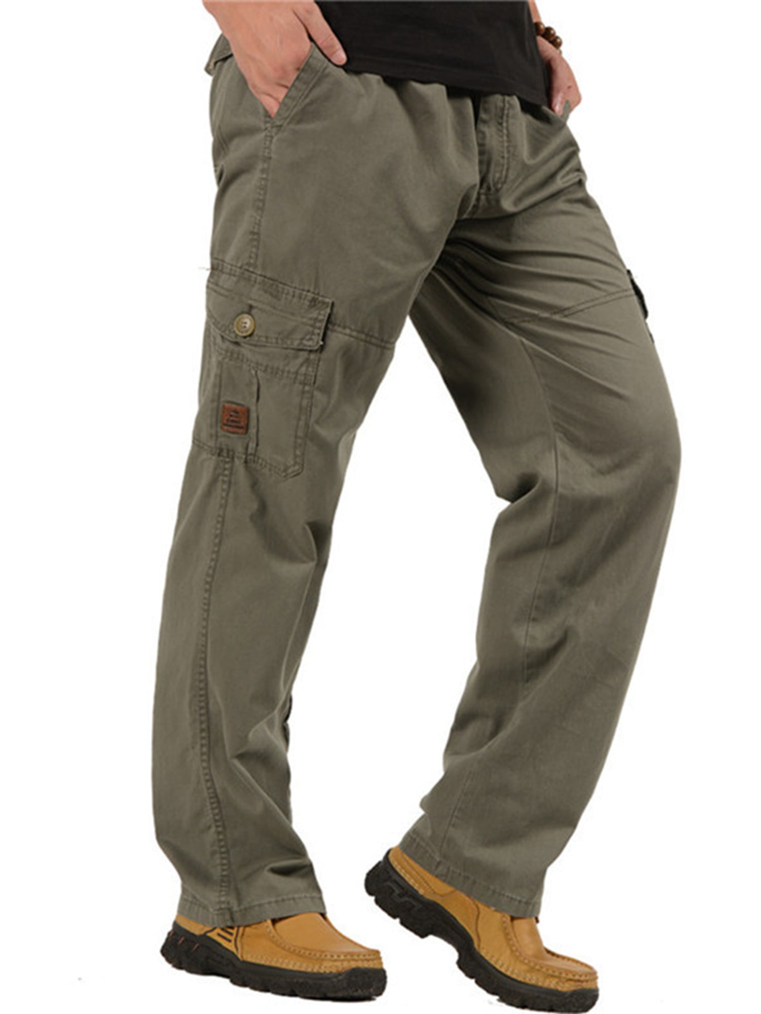 KEFITEVD Mens Quick Dry Tactical Safari Trousers Outdoor Lightweight Thin Hiking Pants with Multi Pockets 
