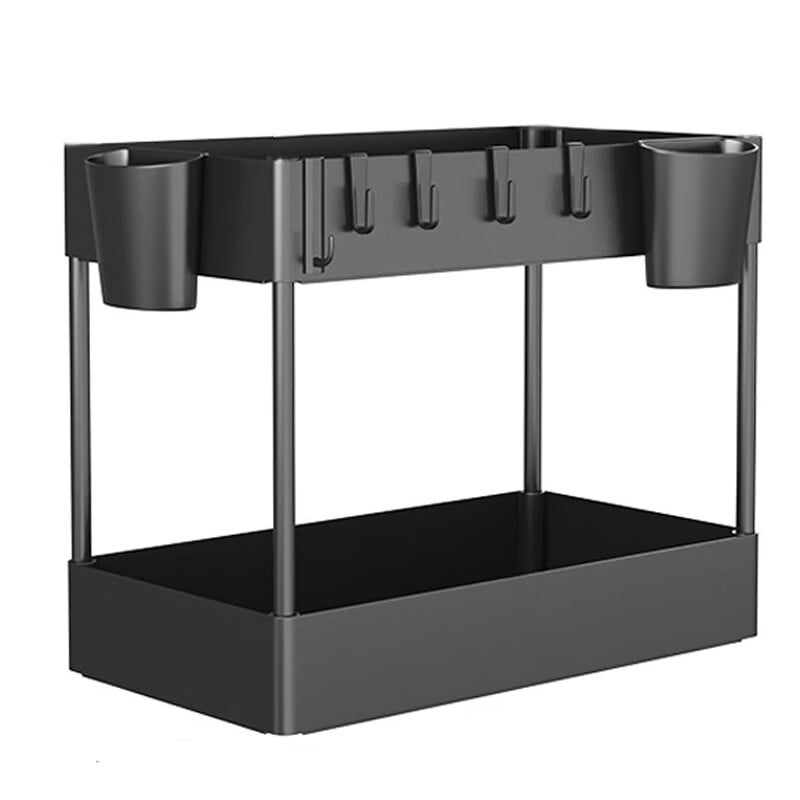 Under Sink Storage Rack Under Basket Organizer 2 Tier