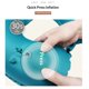 thumbnail image 3 of 2 Pcs Inflatable Bath Pillows for Tub Bath Head and Neck U Shaped Blow up Full Body Travel Pillow with Adjustable Button Bath Tub Pillows for Airplanes Shower Spa, 3 of 5