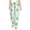 thumbnail image 2 of Goofa Kawaii Frogs Printed Soft Pajama Pants for Women, Wide Leg Comfy Casual Lounge Yoga Pants-Large, 2 of 9