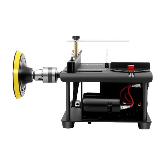 DUYIWAA Mini Table Saw Multi-functional Electric Table Saw Metal Wood Cutting Machine with Sandpapers