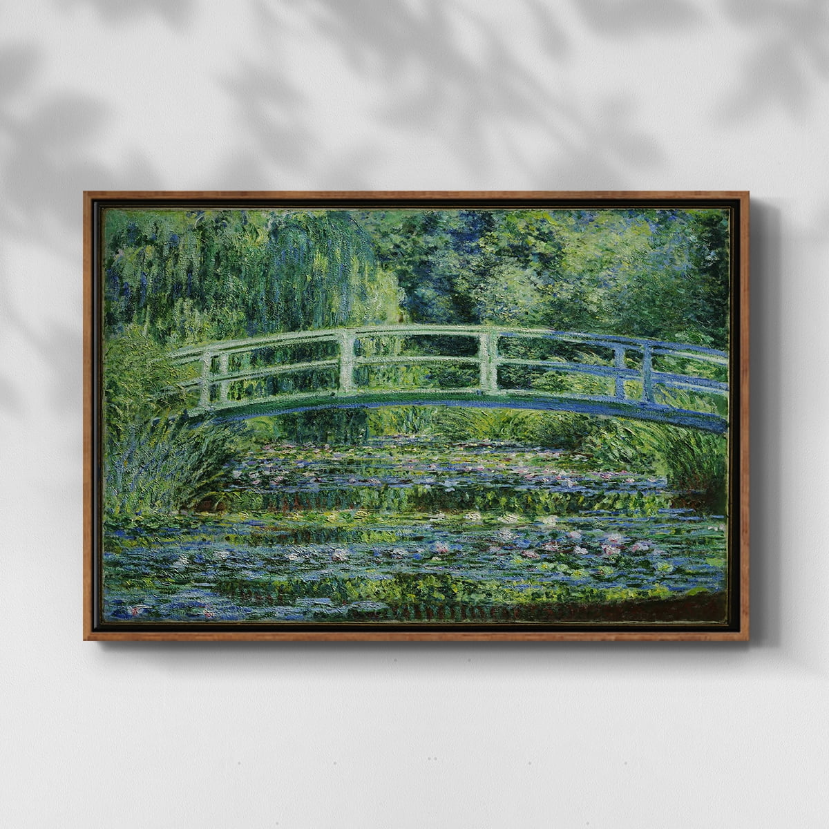 Vintage Landscape-CI By Wexford Home Framed in Walnut Wood Gallery Wrapped Canvas 27 in. x 41 in.